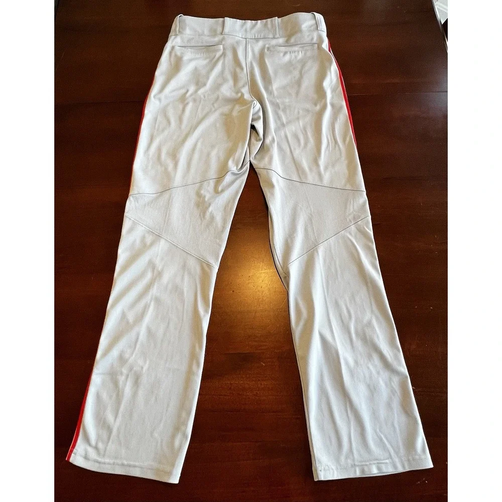 Nike Men's Baseball Pants Gray with Red‎ Stripe Size L
